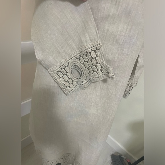 💎 Haris Cotton 100% linen dress SZ Small EUC - Picture 5 of 8